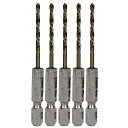 ∀藤原産業 【SK11 六角軸Coステンドリル 普通 2.5mm 5pcs】六角軸Coステンドリル (4977292318495)(4)