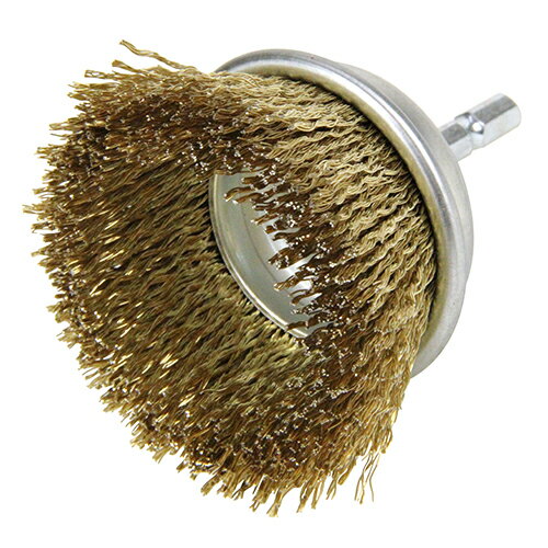 ∀藤原産業 【SK11 六角軸ワイヤーカップブラシ 50MM】六角軸ワイヤーカップブラシ (4977292336796)