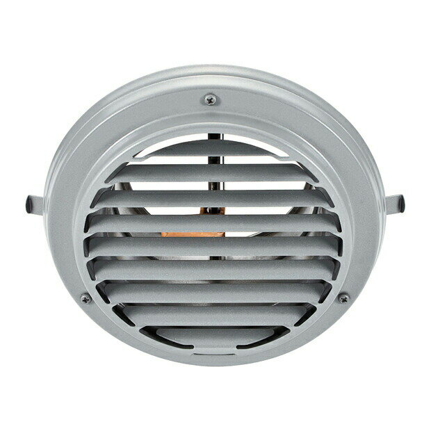 バクマ工業 【ND-100STV2NK】丸・平型換気口(軒天用取り付け金具付) 防火ダンパー付 シルバーメタリックライト〔HI〕