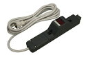 Я明工社 【ME8109TJ3】コンセントバー用電流監視装置 15A対応 (VCTFコード3m 接地プラグ付)