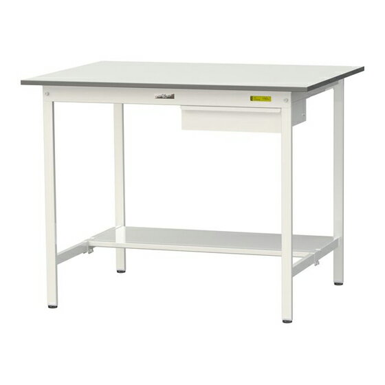 ●u.ヤマキン/山金工業 【SUPH-1290UT-WW】ワークテーブル 150シリーズ(固定式 キャビネット付) H950mm ..