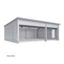 ●u. イナバ物置/稲葉製作所【WG-D5436・66MU】WG タフレージ オーバースライド 3台収納タイプ 多雪型 注2週