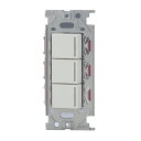 ###β神保電器 配線器具【NKW03918PW】NKシリーズ 3路・4路・4路ガイドランプ付きスイッチセット ダブル(ピュアホワイト) 受注生産