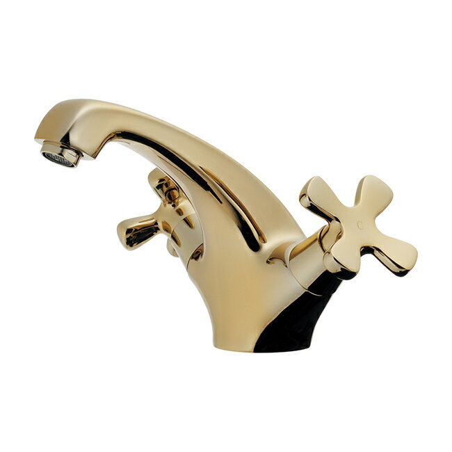 カクダイ 【150-435-AG】2ハンドル混合栓 アンティークゴールド〔GB〕