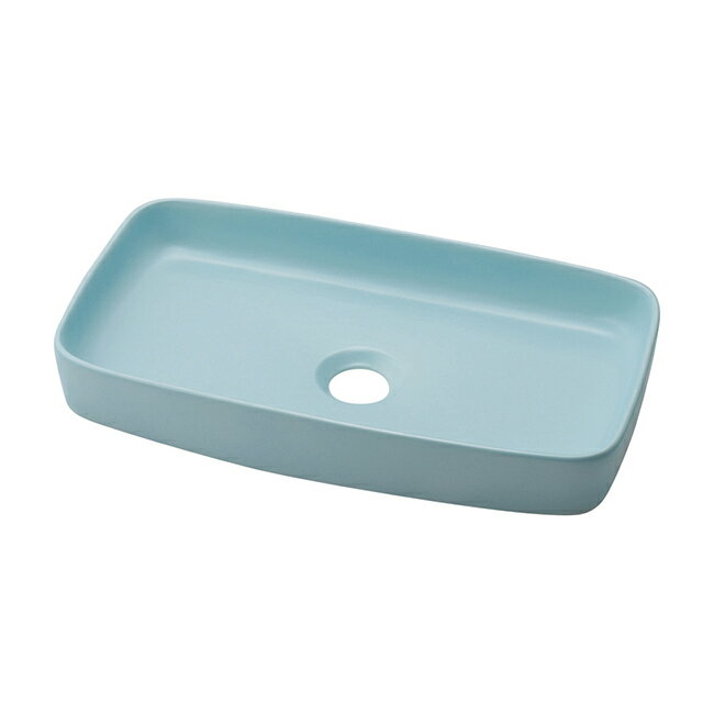 カクダイ 【493-242-B】角型手洗器 フロストミント〔GB〕