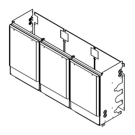 ###♪パーパス 【MDK-SC31-50-HBM】片側3台用配管カバー ###♪パーパス 【MDK-SC31-50-HBM】片側3台用配管カバー