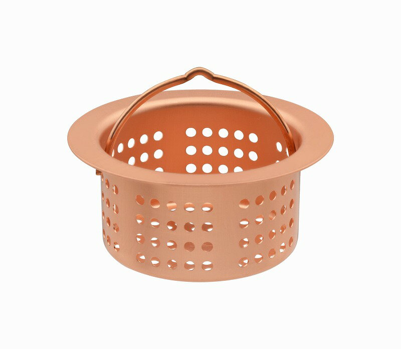 カクダイ/GAONA/ガオナ【GA-PB045】これカモ 流し用カゴ(銅製) 排水口のゴミ受け (殺菌効果 ヌメリ・臭..