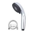 KVK シャワーヘッド 【ZS370TS-2】hadamo ウルトラファインバブルシャワーヘッド メッキ メタリックホース 1.6m アタッチメント付〔GB〕