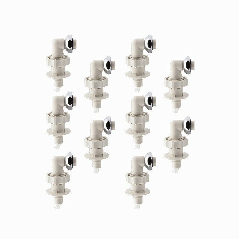 カクダイ/GAONA/ガオナ 【GA-LB025】洗濯機用ニップル 水漏れ防止 ワンタッチ 10個入 原状回復 これエエやん〔▽〕(2)