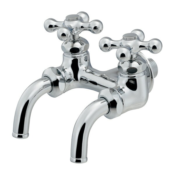 カクダイ 【704-321-CH】双口万能ホーム水栓〔GB〕