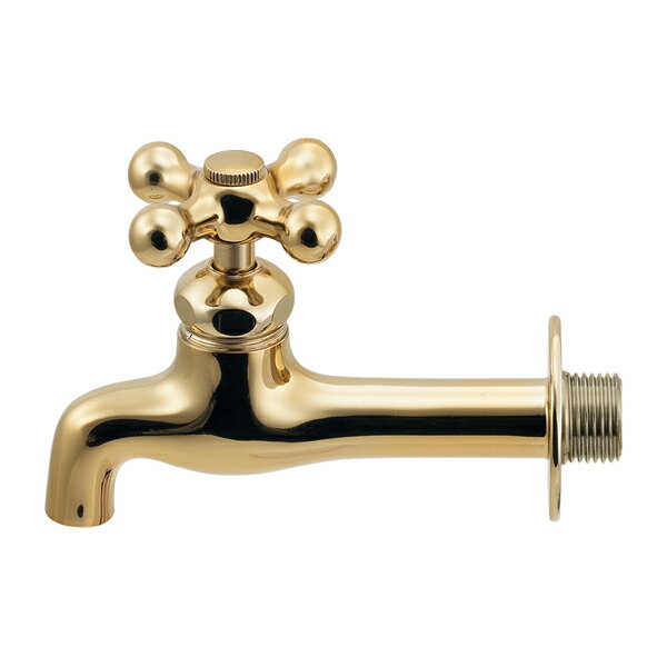 カクダイ 【701-021B-AG】横水栓(ロング) アンティークゴールド〔GB〕