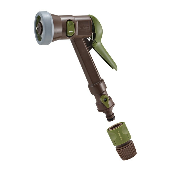 カクダイ 【525-516】散水ノズル バトル5(コックつき)〔GB〕