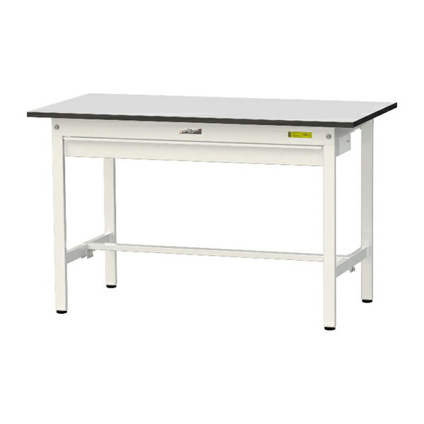 ●u.ヤマキン/山金工業 【SUR-1260W-GYW】ワークテーブル 150シリーズ 固定式 ワイド引出し付 H740mm 基本形 RoHS2指令対応塩ビシート天板 組立式