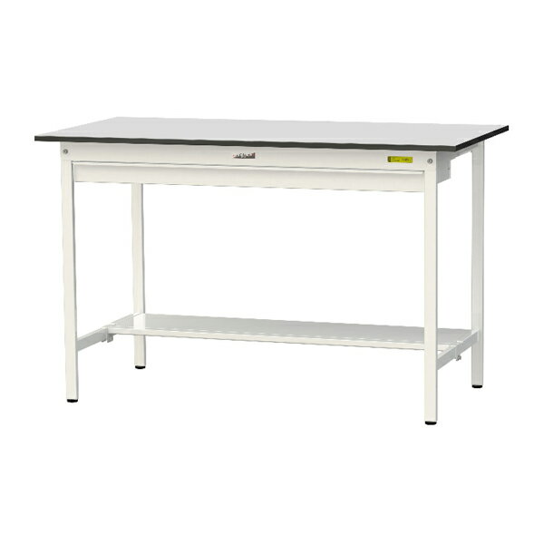 ●u.ヤマキン/山金工業 【SURH-1575WT-GYW】ワークテーブル 150シリーズ 固定式 ワイド引出し付 H950mm ..
