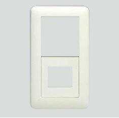 β神保電器 配線器具【WJC-4】J・WIDEシリーズ スイッチコンセントプレート 1連用