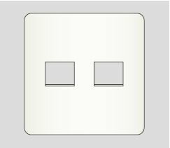 β神保電器 配線器具【WJE-11】J・WIDEシリーズ コンセントプレート 2連用