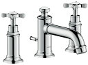 ###ハンスグローエ【16536000】アクサーモントルー 3ホール洗面混合水栓 30 クロスハンドル 受注生産〔EI〕