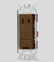 ###β神保電器 配線器具【JEC-BN-5E-C】ニューマイルドビー チョコレート色 アースターミナル付埋込シングルコンセント 金属枠 受注生産