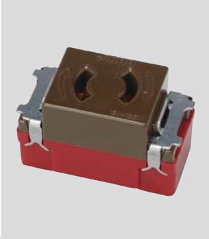 β神保電器 配線器具【JEC-BN-9-C】ニューマイルドビー チョコレート色 埋込抜止シングルコンセント 受..