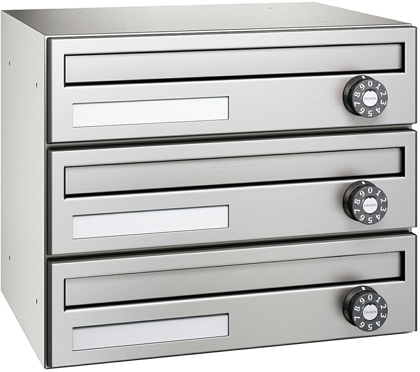 ▲●u.ダイケン 郵便受【CSP-121Y-3D】ポステック CSP-121Y型 前入れ前出し・3戸用・横型