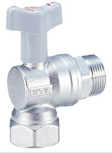 キッツ/KITZ【S38A-15A】黄銅製 逆流防止装置付 フローティングボールバルブ アングル形Sボール 10K 1/2〔IE〕