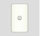 β神保電器 配線器具【WJD-T16φ】ピュアホワイト J・WIDEシリーズ 2ピースコンセントプレート 1連用 ノズル用φ16