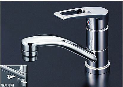 Rakuten - KVK 水栓金具【KM7011ZT】洗面用シングルレバー式混合栓 吐水口回転規制80度 寒冷地仕様〔HB〕