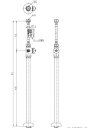 TOTO 水栓金具【TL4D1U】ストレート形止水栓 (ドライバー式) 連結菅なし〔HG〕
