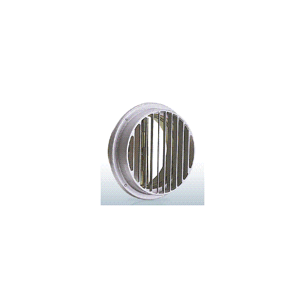 西邦工業【STD150FS】厚型・縦ガラリ・防火ダンパー付外壁用ステンレス製換気口・ベントキャップ〔HF〕