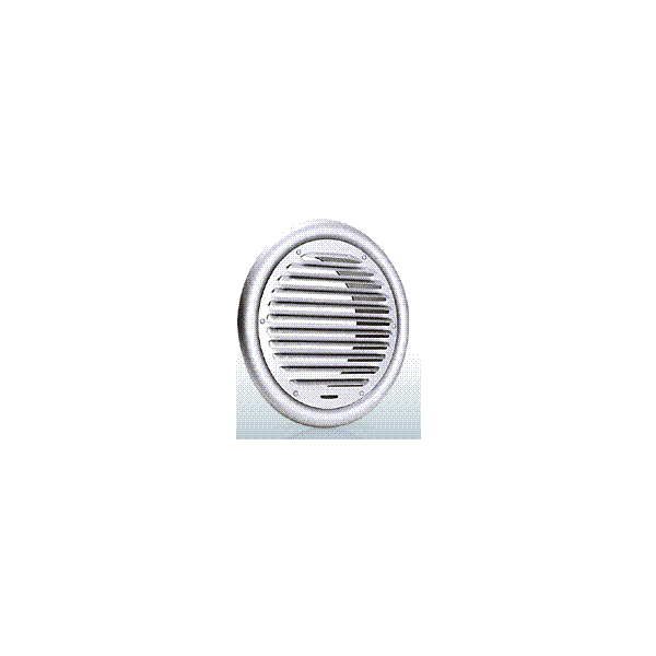 西邦工業【SX75S】外向ガラリ型外壁用ステンレス製換気口・フラットグリル〔HF〕