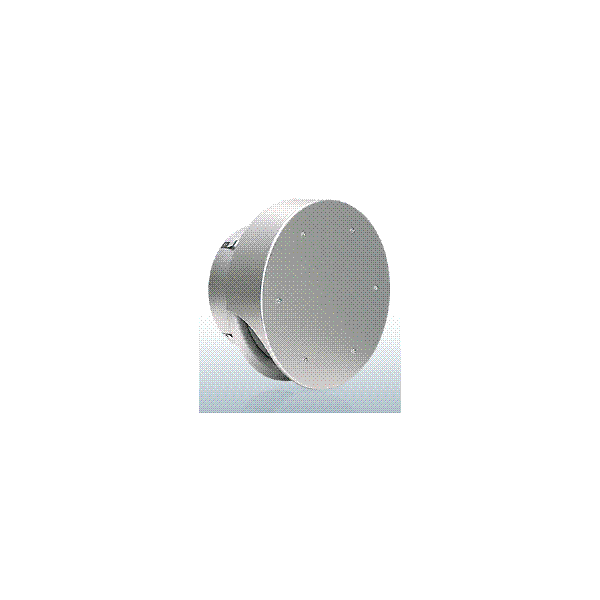 西邦工業【SXU65】薄型フード・ガラリ型外壁用アルミ製換気口・薄型フラットフード〔HF〕