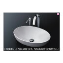 ###TOTO セット品番【LS706#NW1+TLE24SL1A】カウンター式洗面器 ベッセル式 ホワイト 台付自動水栓 アクアオート 自動水石けん供給栓 壁...