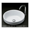 ###TOTO セット品番【LS703#NW1+TLE25SM1A】カウンター式洗面器 ベッセル式 ホワイト 台付自動水栓(単水栓・AC100V) アクアオート...