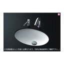 ###TOTO セット品番【L531+TLE31SS1J】カウンター式洗面器 アンダーカウンター式 台付自動水栓 アクアオート 壁排水金具(Pトラップ)