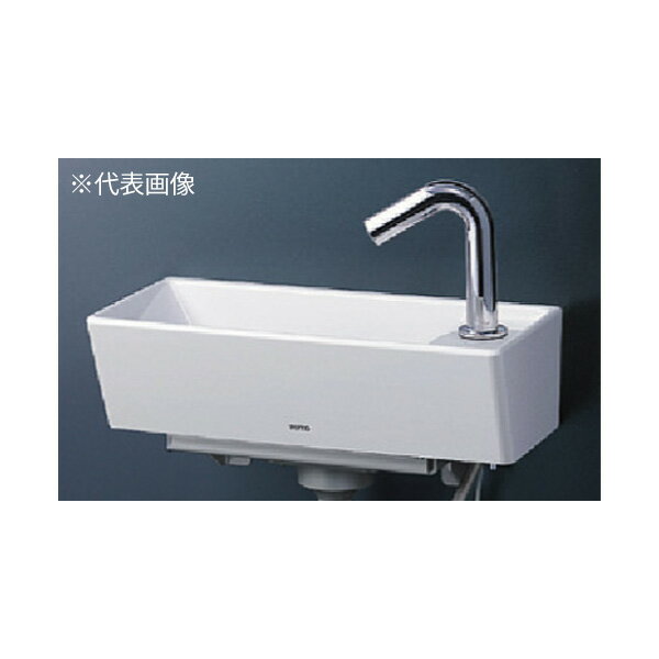 ###TOTO セット品番【LSW50AB】壁掛手洗器(角形) 自動水栓(発電タイプ) 壁給水 壁排水 ボトルトラップ〔HC〕