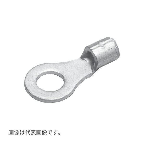 Яニチフ 【R 1.25-3(100個)】裸圧着端子 銅線用 (R形)丸形