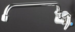 KVK 水栓金具【K10DFR24】横形自在水栓 240mmパイプ〔GA〕
