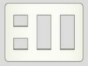 β神保電器 配線器具【WJE-233】J・WIDE SERIES（Jワイドシリーズ） コンセントプレート 3連用 8個口