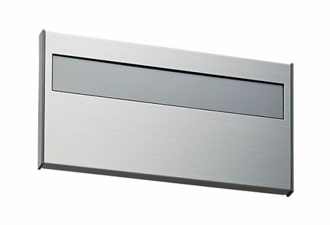 ▲●u.ナスタ/Nasta【KS-NR2S】室名札 ステンレス 145×282