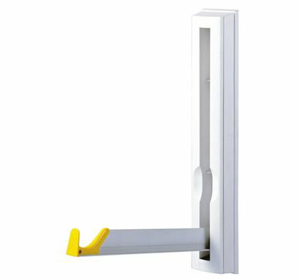 ####u.ナスタ/Nasta【KS-DA101PN】屋内物干 壁面直付タイプ シルバーグレー 1セット2本入