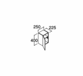 ●INAX/LIXIL ピアラ【ARK-252C】ミドルグレード ミドルキャビネット 間口250mm 受...