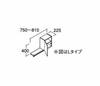 受注生産品(納期約1週間)※こちらの商品はご入金確認後のお手配です。代引きでのお取り扱いはできません。メーカー直送品となります。※図はLタイプ※プッシュラッチ扉（棚板1枚付）