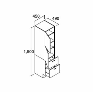 ###INAX/LIXIL ԥARS-455ۥϥ졼 ȡ륭ӥͥå ɸॿ ָ450mm HJ