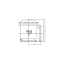 FMバルブ製作所【FMバルブ 1型 150A】(アングル型) 定水位弁 取付タイプ(フランジ型) 本体材質(FCD450)〔EI〕