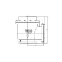 FMバルブ製作所【FMバルブ 1型 200A】(アングル型) 定水位弁 取付タイプ(フランジ型) 本体材質(FCD450)〔EI〕