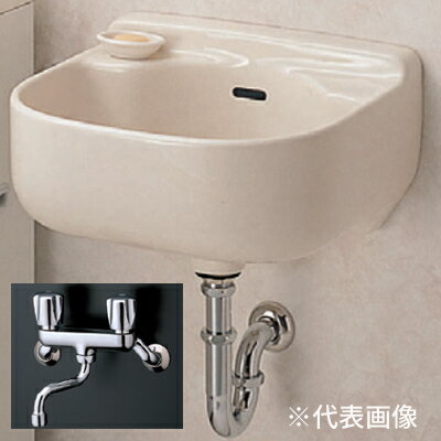 ###TOTO セット品番【SK500+TKG20B2U】マルチシンク(小形) 壁付2ハンドル混合水栓 床排水金具(Sトラップ)