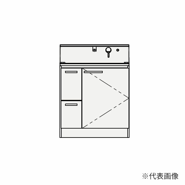 ●クリナップ 【BSRL752JSSW】スタンダード 人工大理石ボール洗面化粧台 S(エス) 引出しタイプ ボール高..