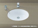 ###INAX/LIXIL セット品番【L-2291/BW1+AM-300C】ピュアホワイト はめ込みだ円形洗面器 アンダーカウンター式 自動水栓 壁給水・床排...