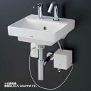 ###TOTO 壁掛洗面器 セット品番【LSH721BAPNW】水石けん入れなし 自動水栓一体形小型電気温水器 水ためなし 壁給水 壁排水〔GE〕