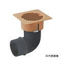 パナソニック換気扇部材【VB-GHE100P-T】ベンテック商品 薄形給排気グリル(エルボ付 床用) ライトブラウン〔HF〕